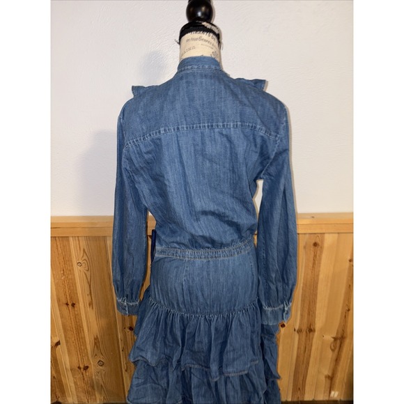 Designer Couture Collab Jacob Cohen Matthew Adam's Dolan Denim Maxi Dress Italy - Picture 10 of 13
